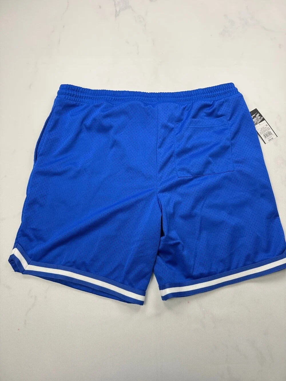 Original Use Athletic Shorts Blue 2000s Adjustable Drawstring - Mens L